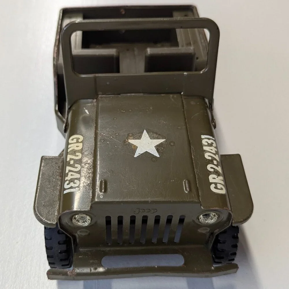 Vintage Tonka Metal Military Jeep